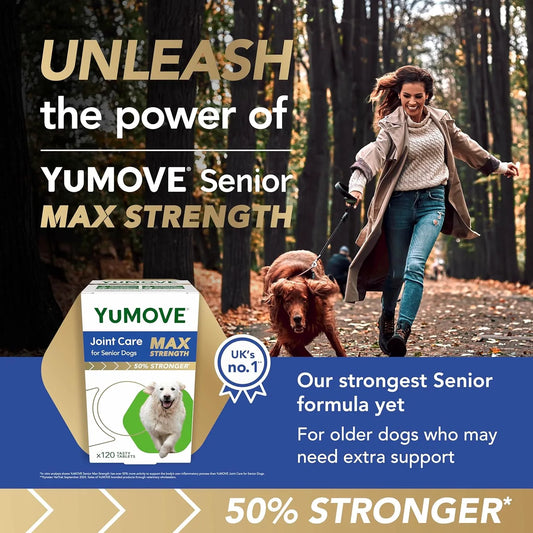 YuMOVE Max Strength Joint Supplement for Senior Dogs | 120 Tablets