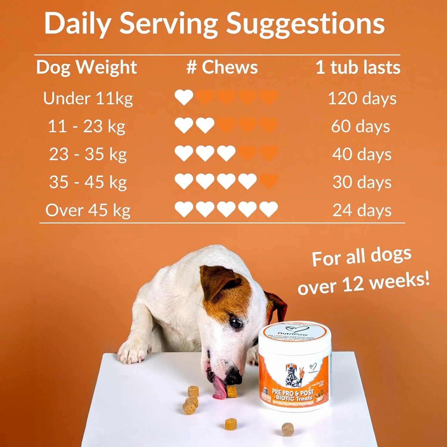 NutriPaw Pre, Pro & Postbiotic Digestive Treats for Dogs – Gut Health Soft Chews