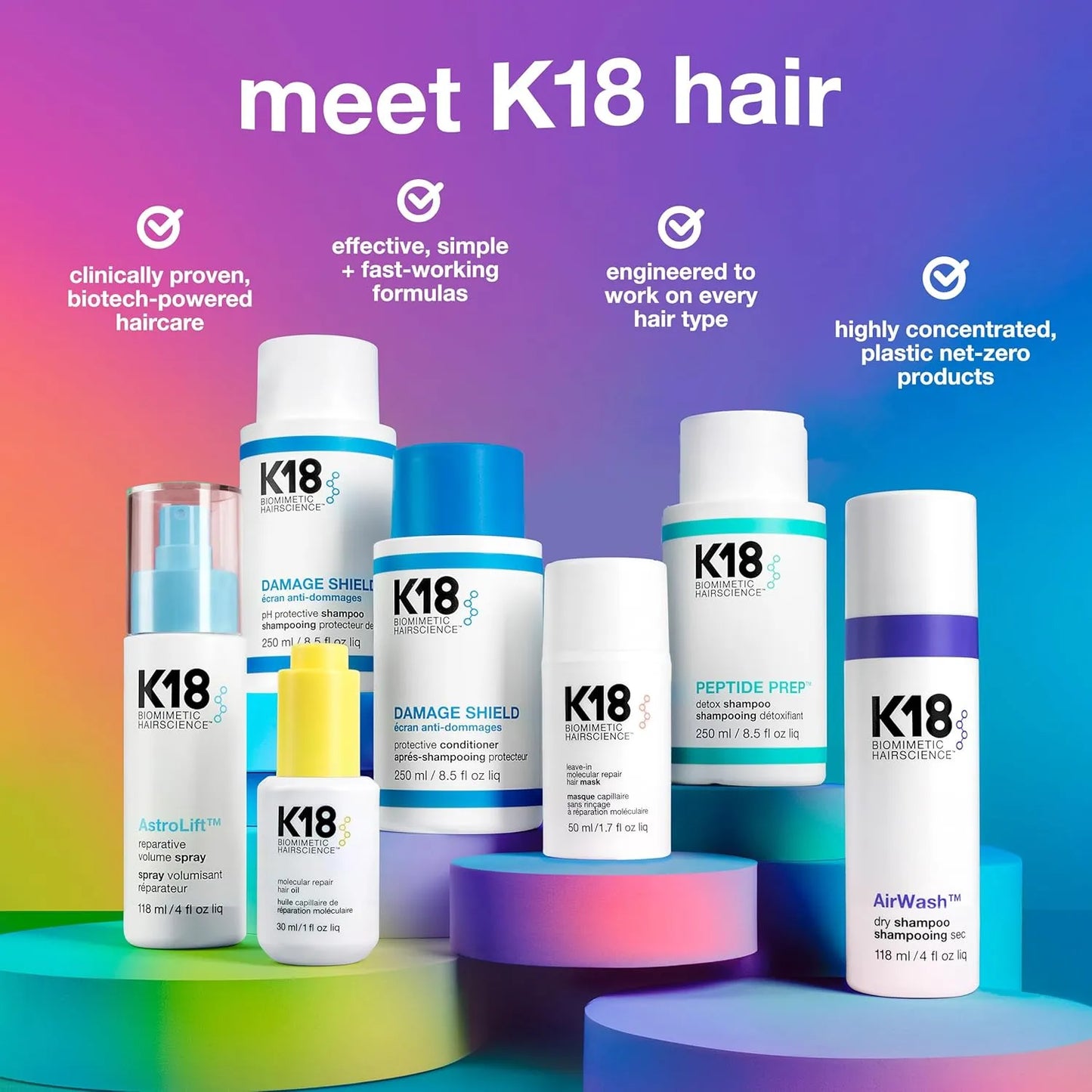 K18 Leave-In Molecular Hair Mask – Damage Repair Treatment
