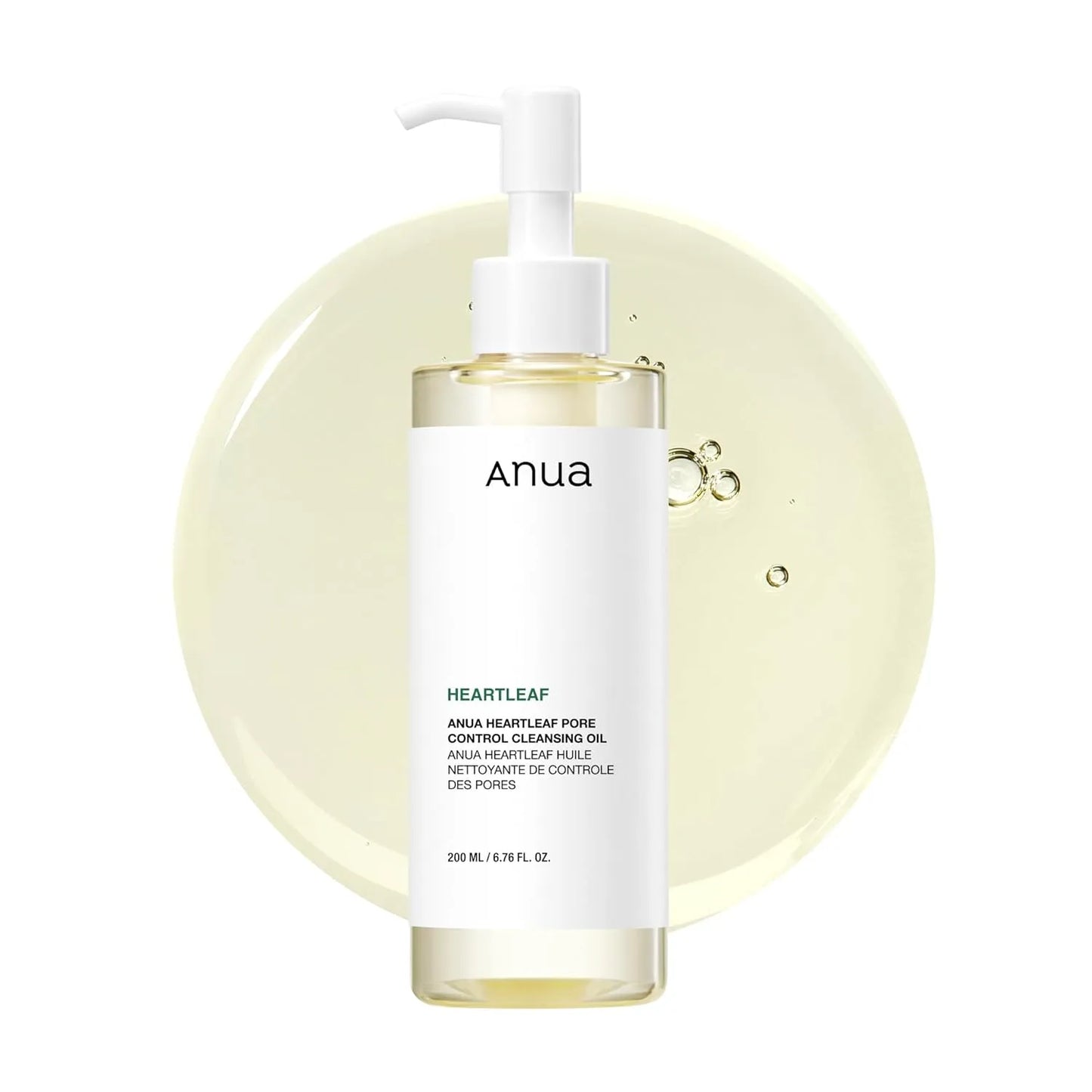 Anua Heartleaf Pore Control Cleansing Oil – Makeup & Blackhead Remover | Korean Skincare | 6.76 fl oz (200ml)