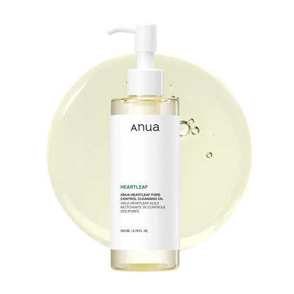 Anua Heartleaf Pore Control Cleansing Oil – Makeup & Blackhead Remover | Korean Skincare | 6.76 fl oz (200ml)