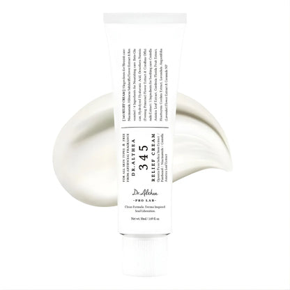 Dr.Althea 345 Relief Cream – Daily Face Moisturizer for Blemish & Soothing Care | Korean Vegan Skincare | 1.69 fl oz