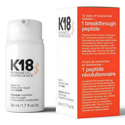 K18 Leave-In Molecular Hair Mask – Damage Repair Treatment