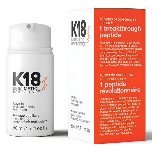 K18 Leave-In Molecular Hair Mask – Damage Repair Treatment