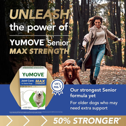 YuMOVE Max Strength Joint Supplement for Senior Dogs | 120 Tablets