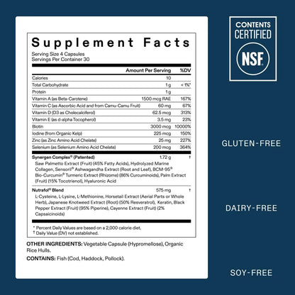 Nutrafol Men’s Hair Growth Supplements – 1 Month Supply