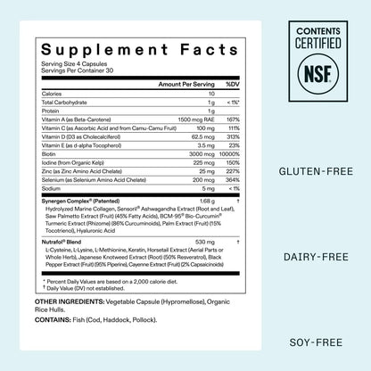 Nutrafol Women’s Balance Hair Growth Supplements (45+)| 1 Month Supply