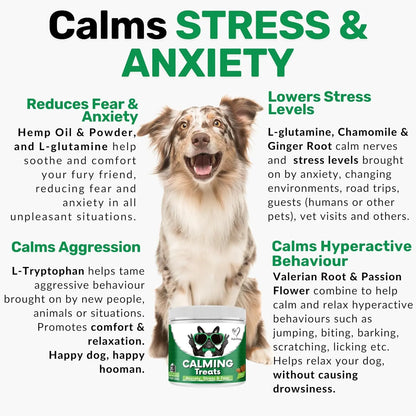 NutriPaw Calming Treats for Dogs – Anxiety & Stress Support, 120 Chews