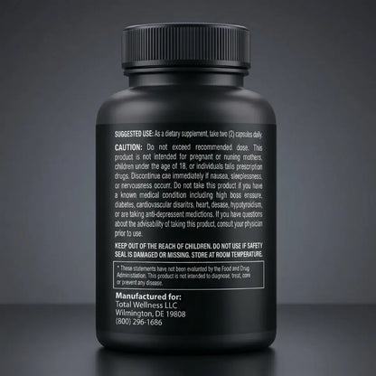 Back label of Biomanix dietary supplement detailing suggested use, safety warnings, allergen information, and manufacturer contact details.