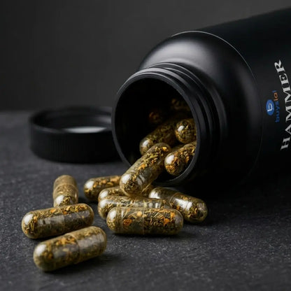 Hammer of Thor Men's Health Capsules – Natural Stamina, Strength & Vitality Supplement | 60 Veg Capsules | Herbal Performance Booster for Men