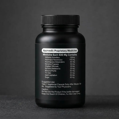 Hammer Of Thor capsule ingredients and supplement facts label